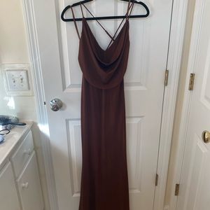 Long brown dress